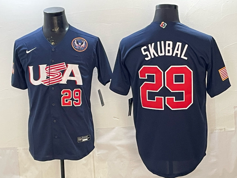 Men 2026 World cup blue MLB Nike jersey 0012->more jerseys->MLB Jersey